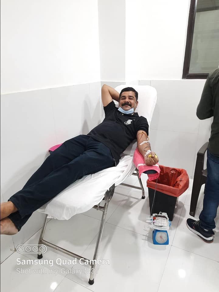 Blood donation process